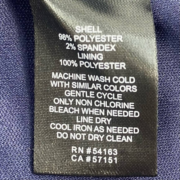 Jessica Howard Women’s Navy White Embroidered Dress 3/4 Bell Sleeves, Size 10 - Picture 13 of 13